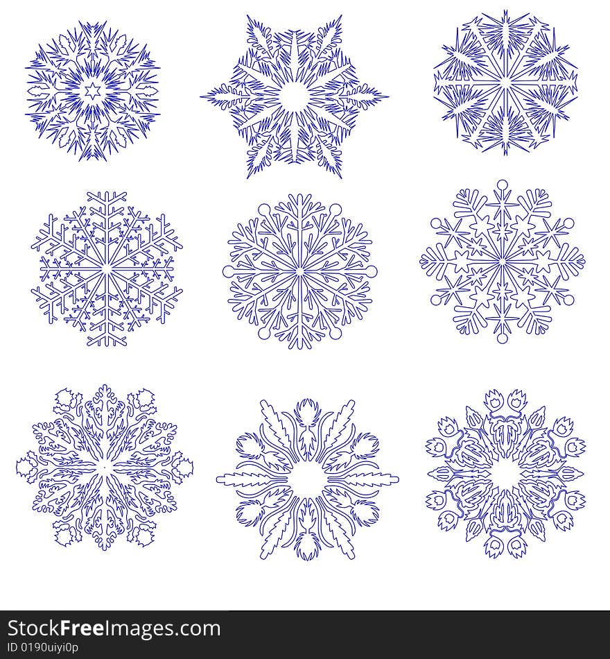 Snowflakes for decoration