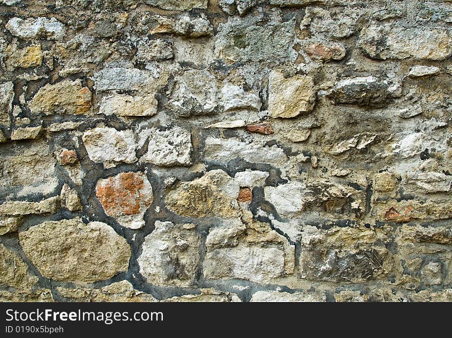 A picture of an old stonewall. A picture of an old stonewall