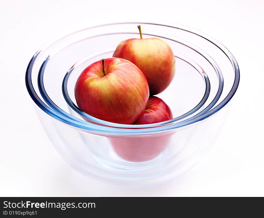 Apples and glass