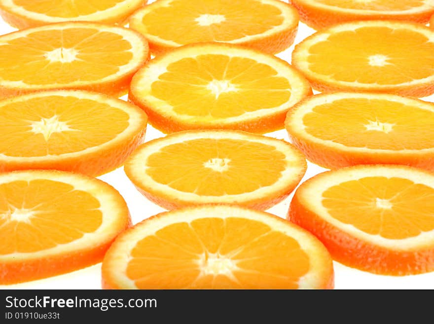 Orange Slices Background