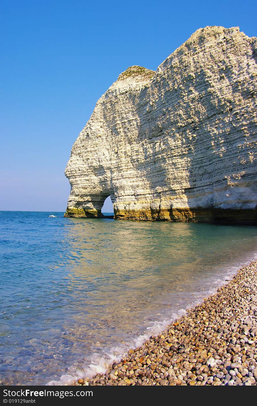 Picorial scene of Etertat rocks - Normandy. Picorial scene of Etertat rocks - Normandy