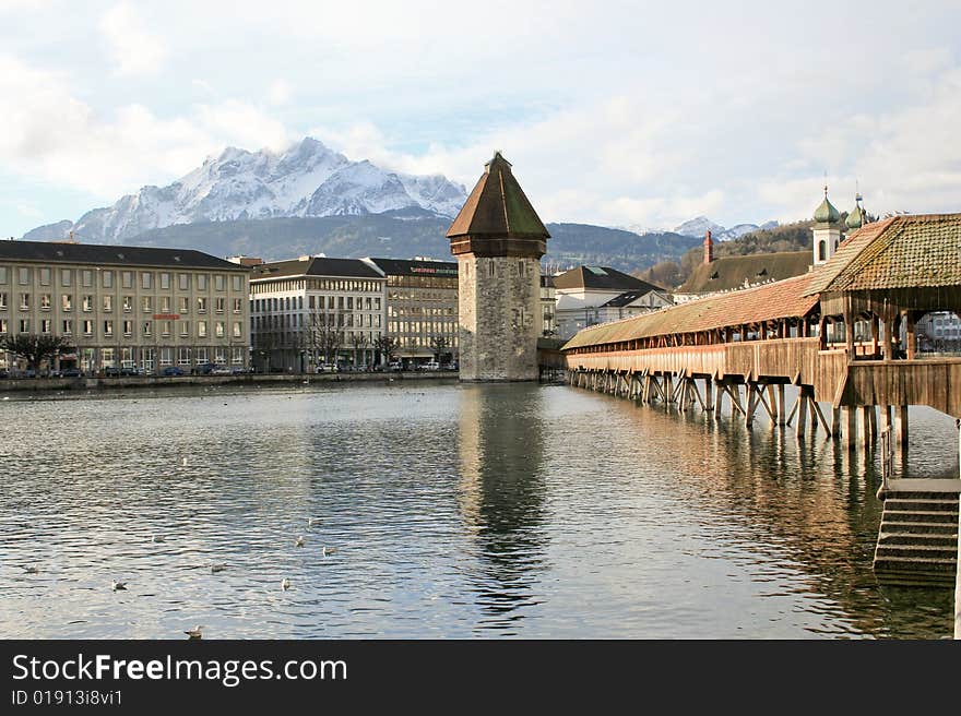 The charming city of Lucern in Switzerland. The charming city of Lucern in Switzerland