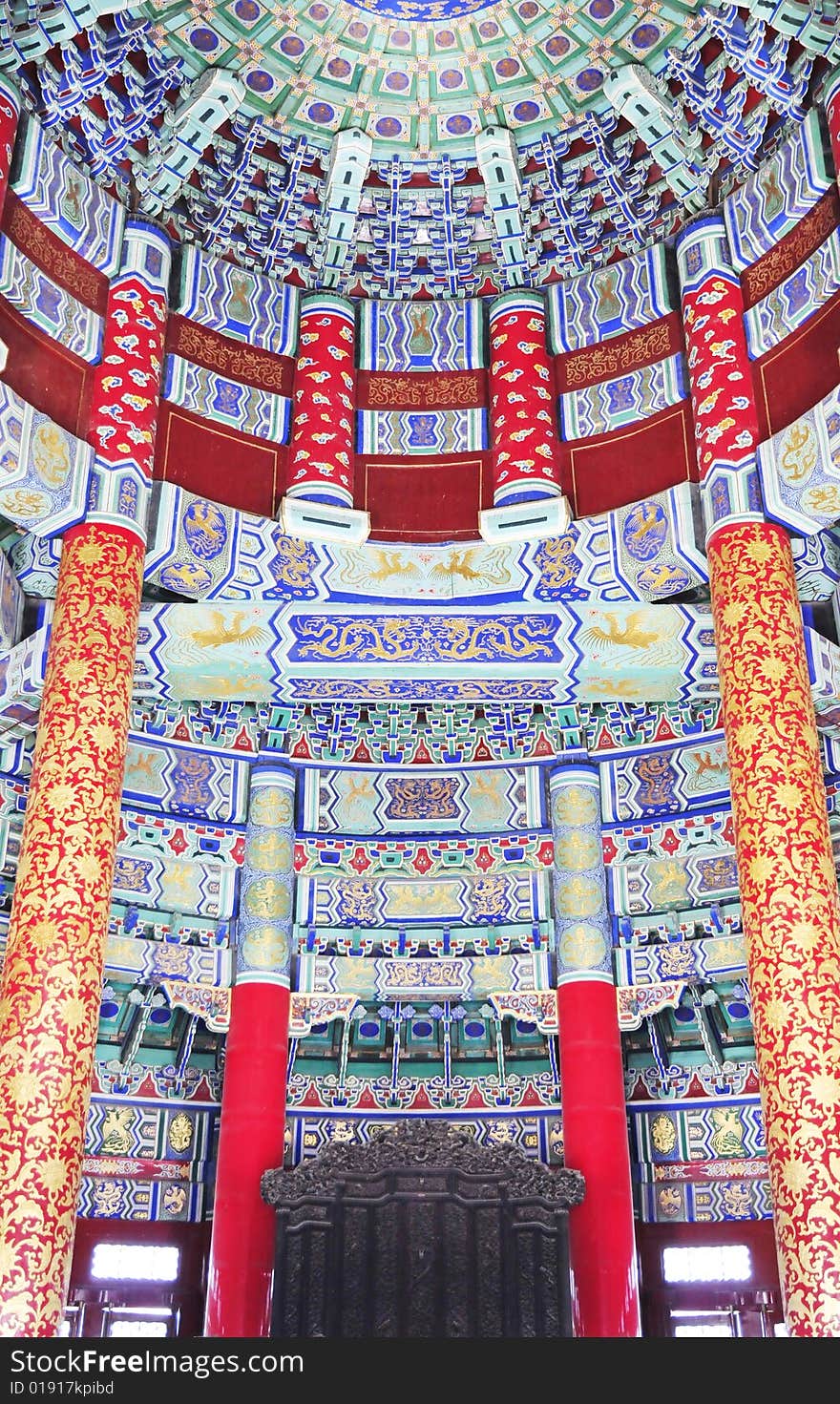 Decorations inside the ancient palace