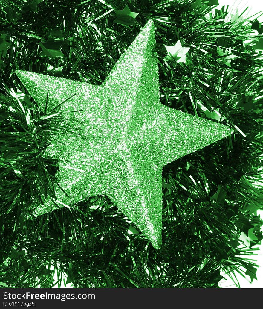 Green flickering star