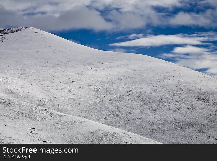 Snow mountains in the southwest of china