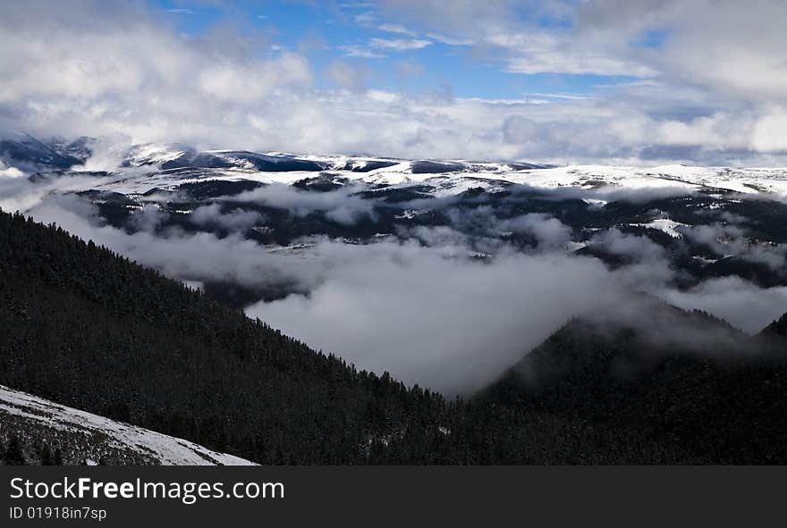 Snow mountains