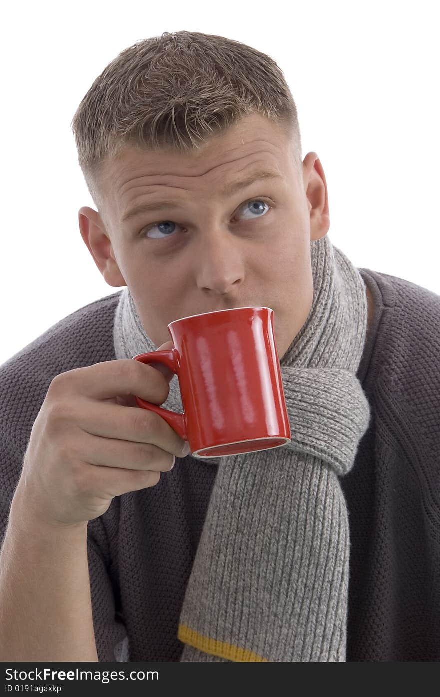 Handsome Man Drinking Coffee