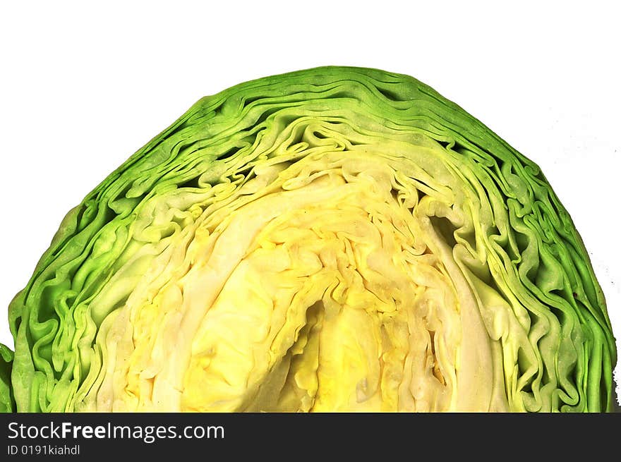 Cabbage with green color, cabbage supply vitamin