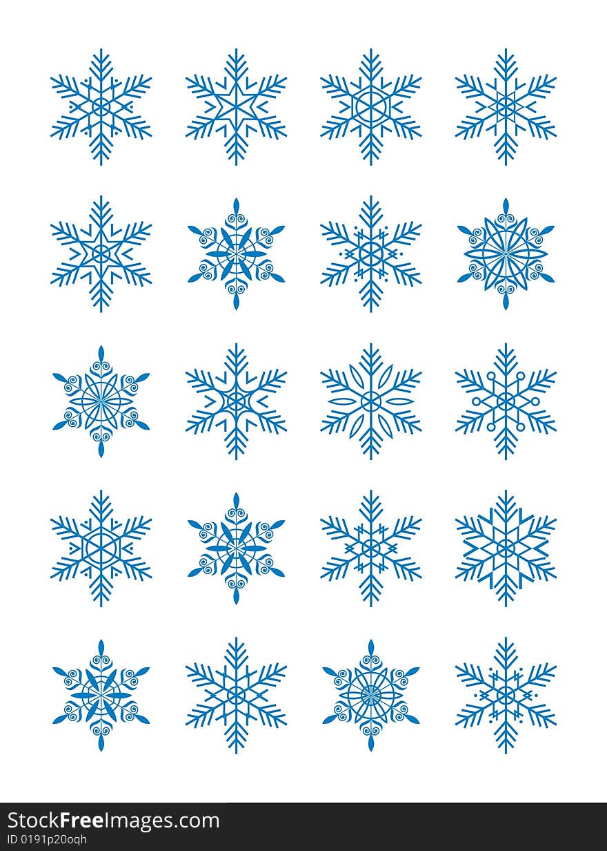 Christmas snowflakes 1