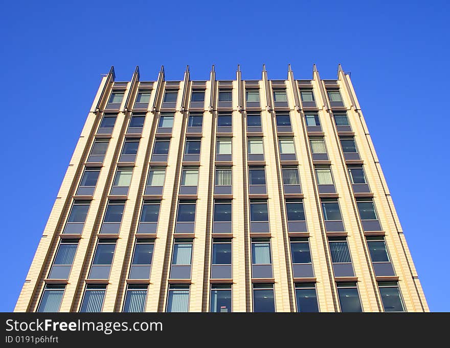 Office block in a downtown location on a sunny day.