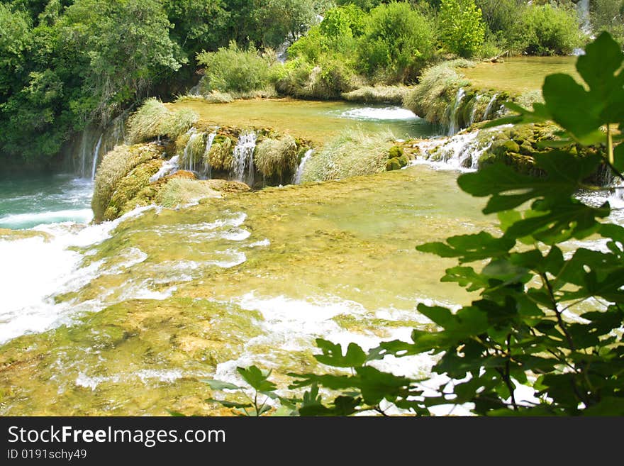 Green river in KRKA National Park