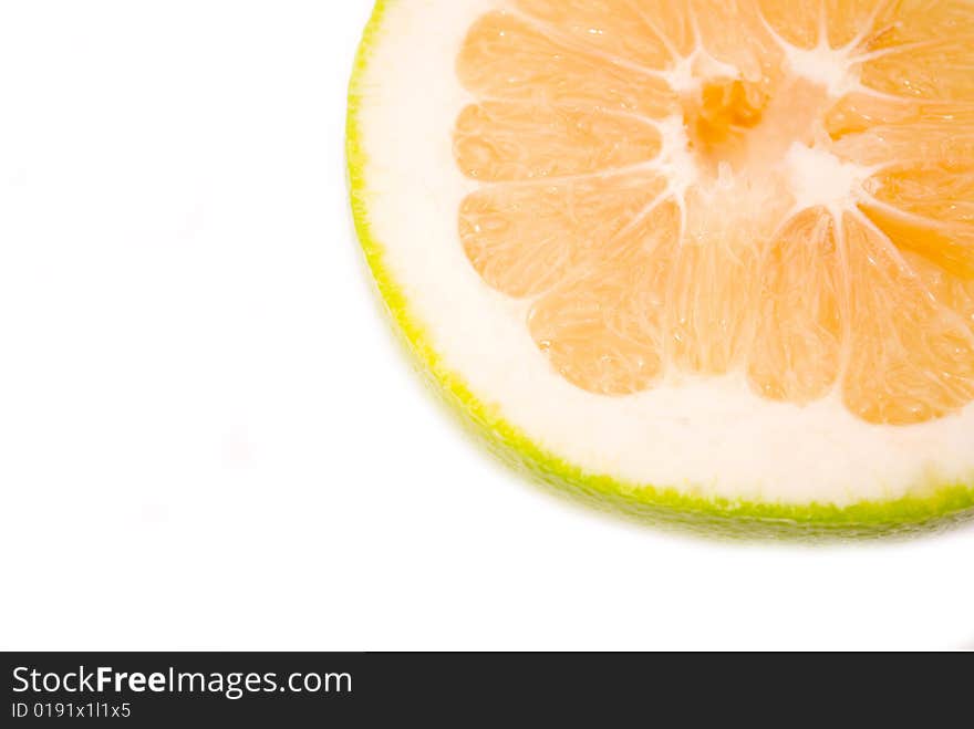 Citrus Fruits - green half sliced grapefruit also for background. Citrus Fruits - green half sliced grapefruit also for background