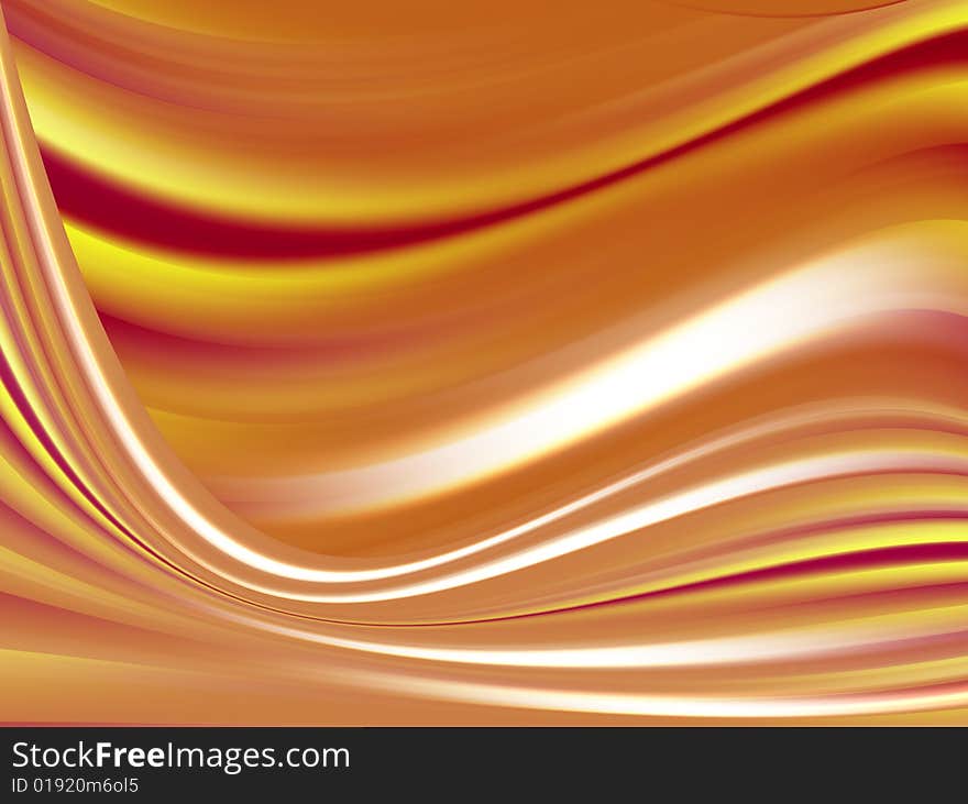 Orange waves movement effect dynamic. Orange waves movement effect dynamic