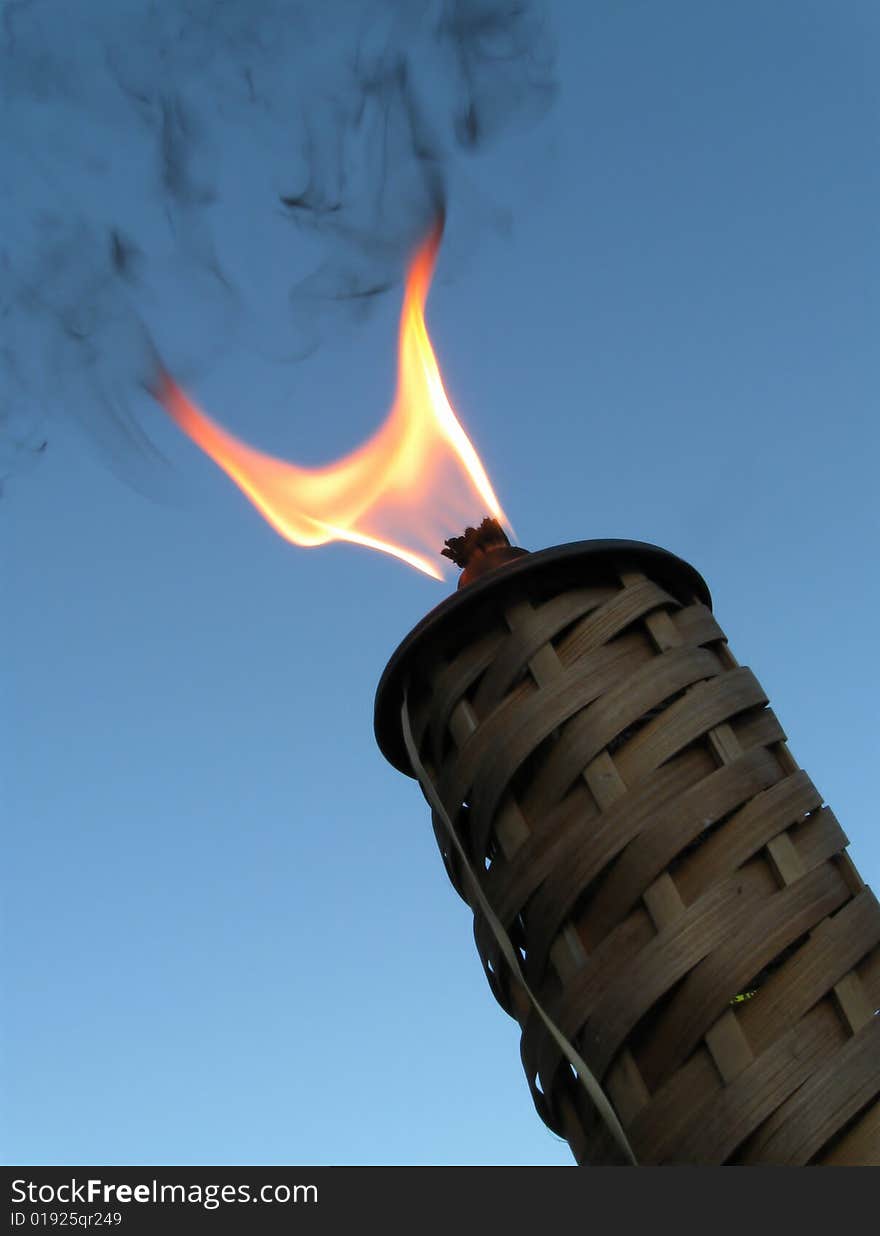 Bamboo Wicker Torch