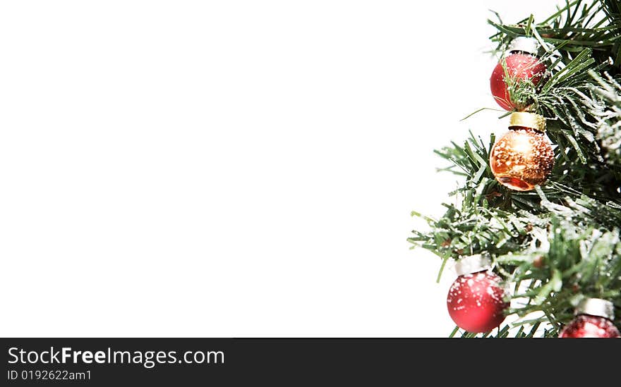 Christmas tree isolated on white background