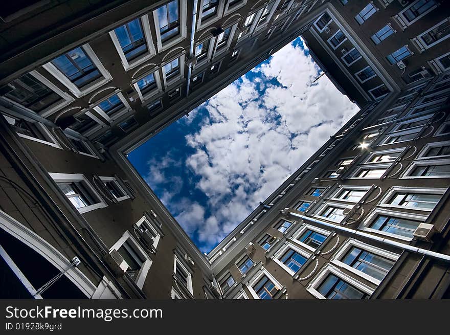 Classic architecture courtyard