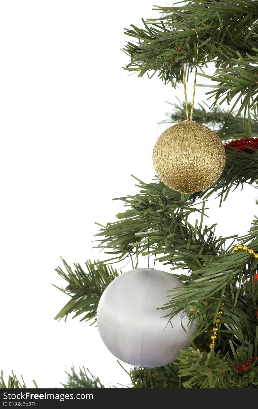 Christmas decoration isolated on a white background