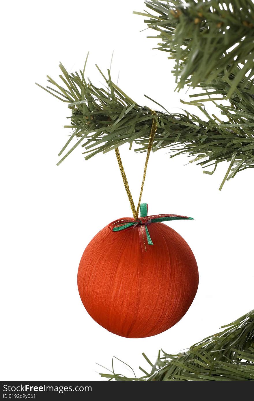 Christmas decoration isolated on a white background