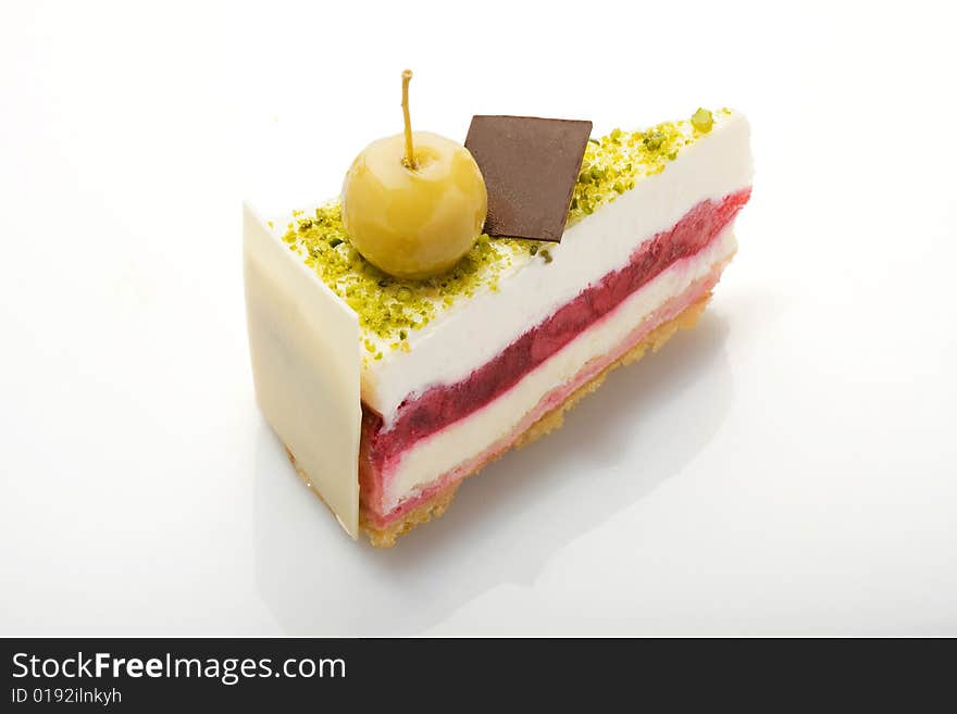 Cake series. Cake with pistachioes.