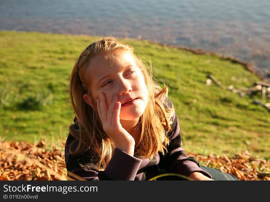 Girl In Grass