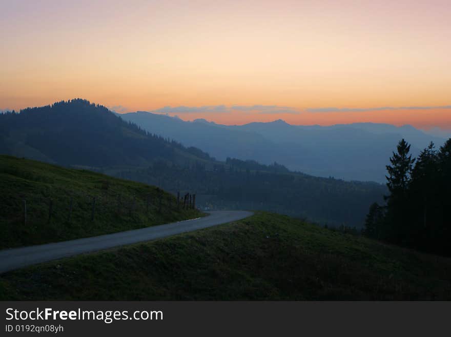 Road in Alps