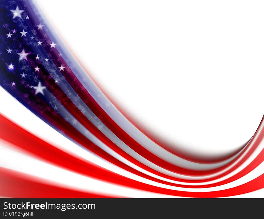 Illustration of the flag of the united states. Illustration of the flag of the united states