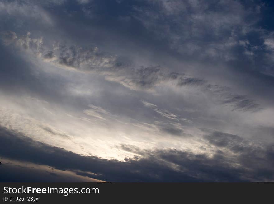 Blue sky and white clouds