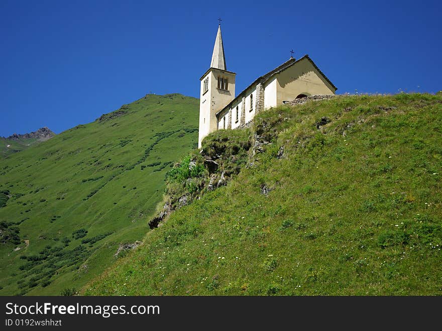 Church on a hill