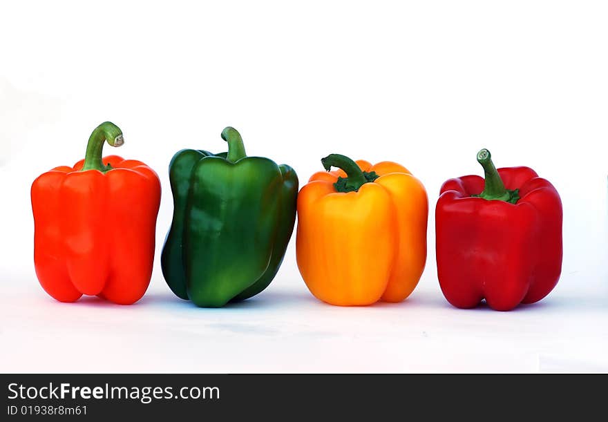 Colorful sweet peppers