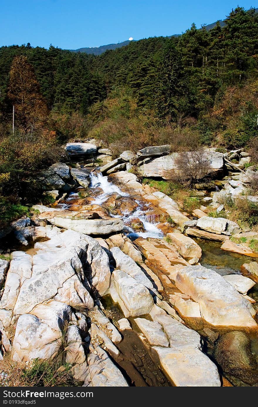 The canyon in the autumn. The canyon in the autumn.