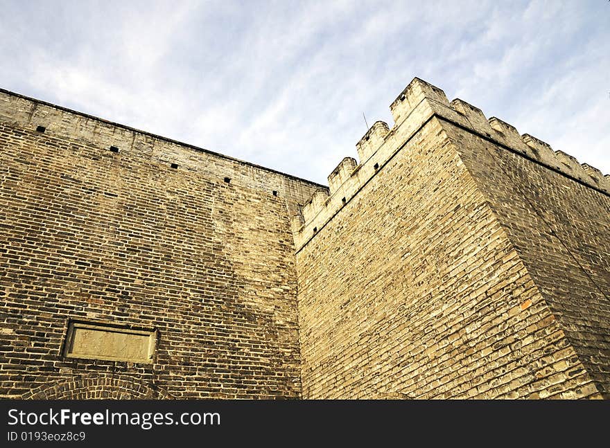 Brick Wall Of The Castle