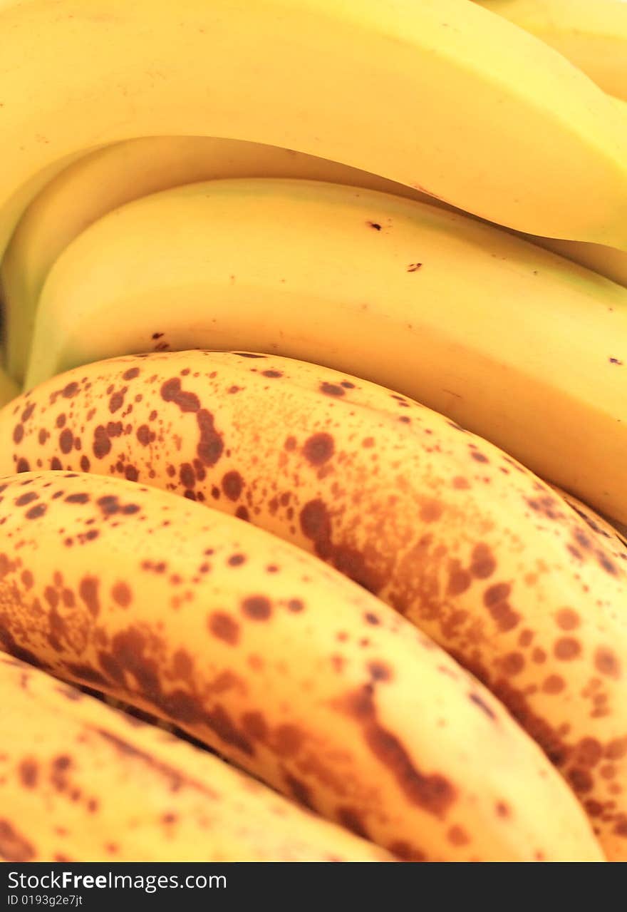 Close up of the sweet bananas. Background.