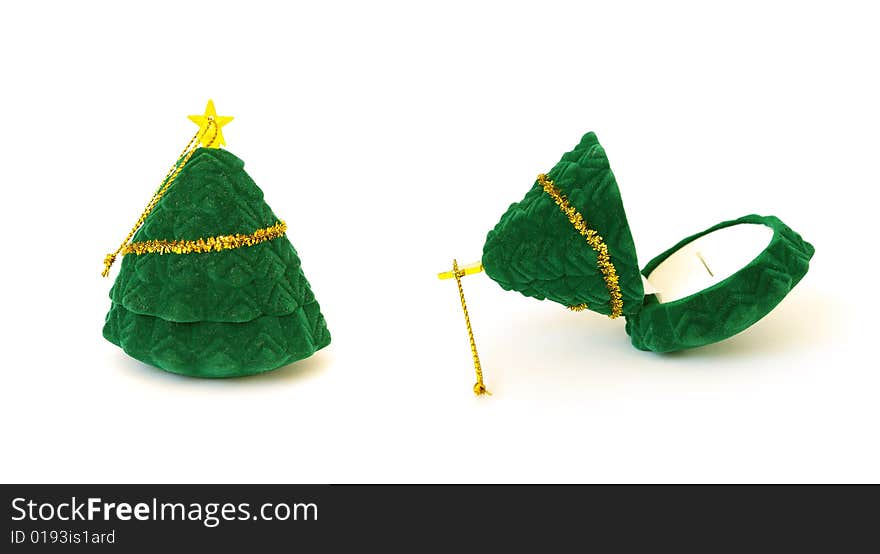 Christmas Tree Shaped Jewel Box