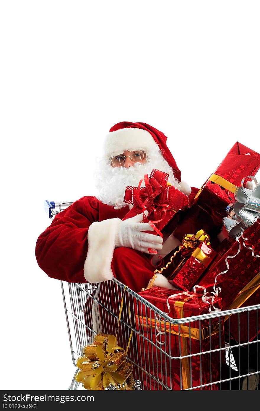 Xmas  background: Santa Claus, gifts,. Xmas  background: Santa Claus, gifts,