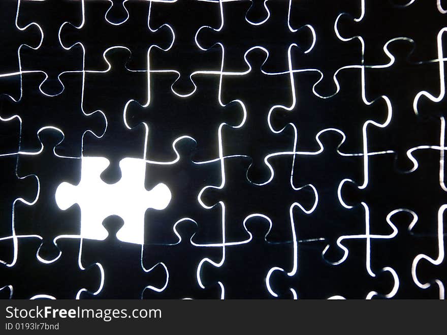 Abstract puzzle background