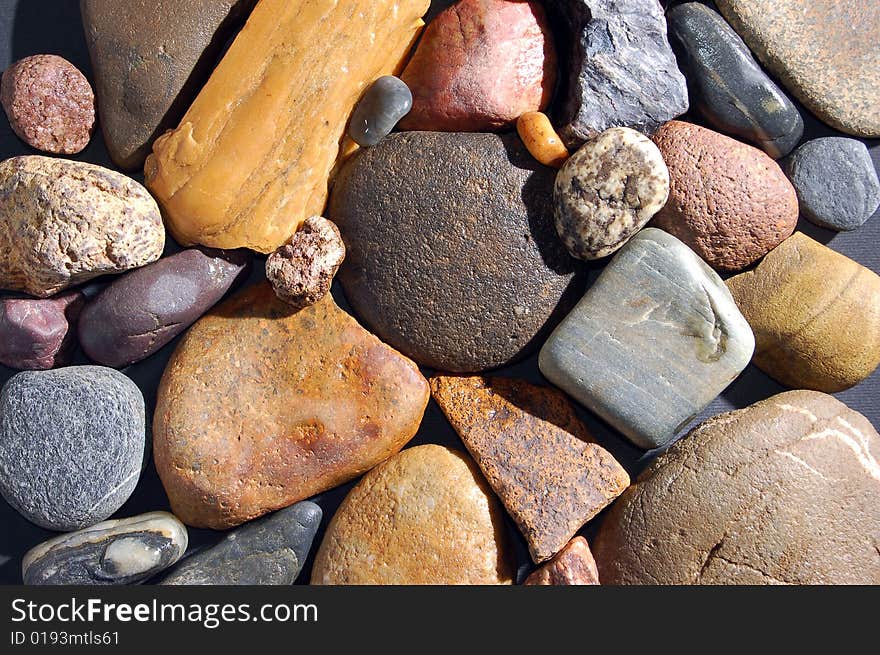 Abstract background with colorful stones