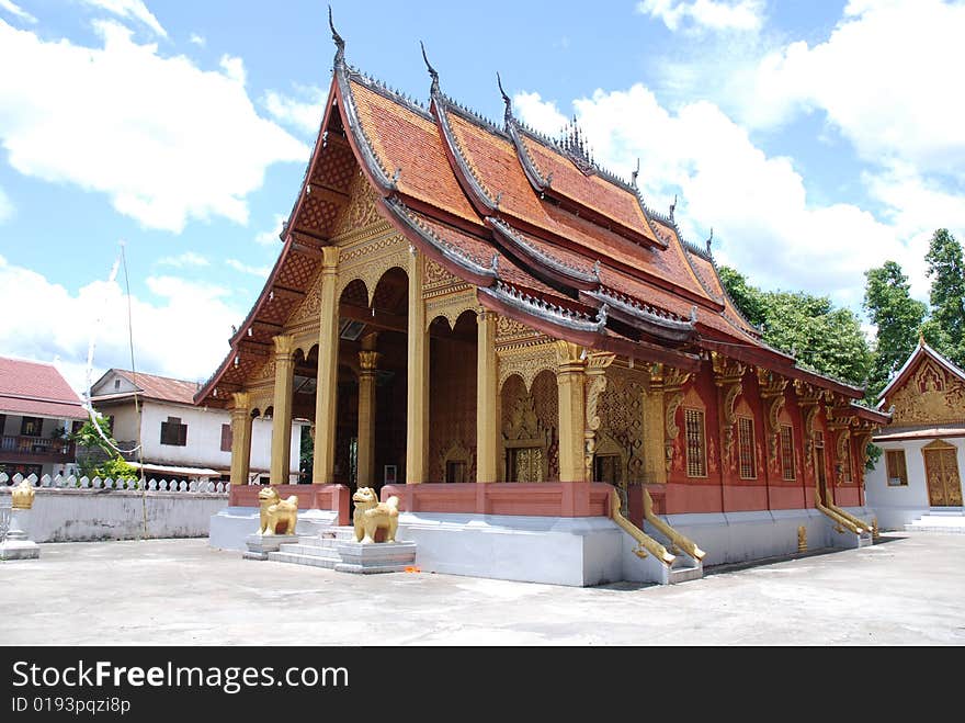 A beautifull temple in luang prabang