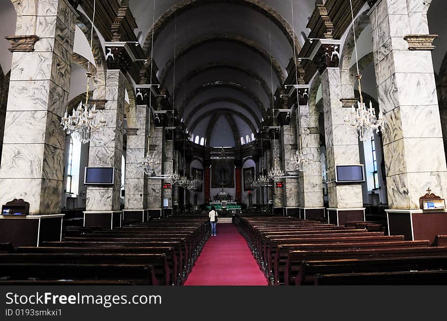 Hall of church