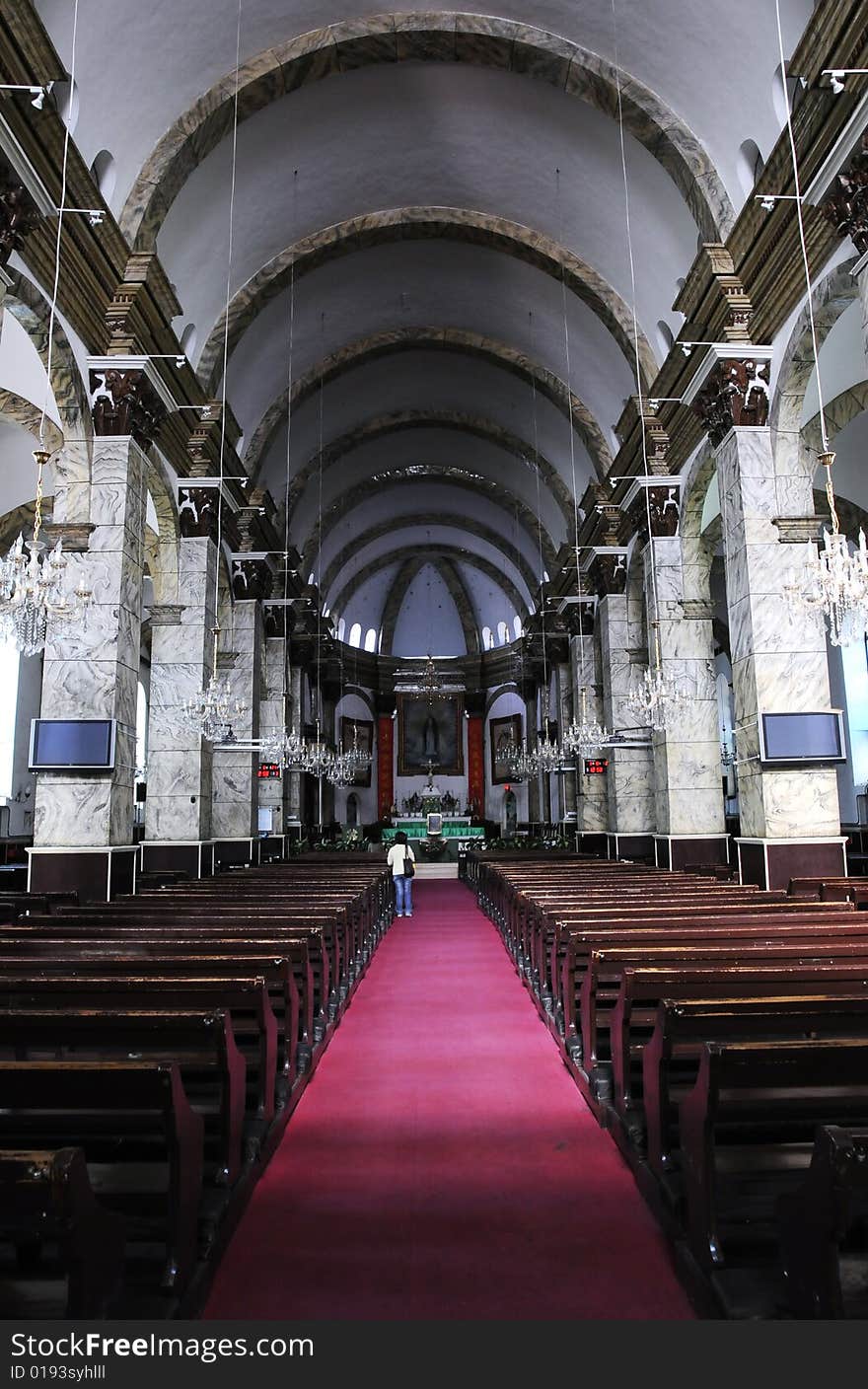 Hall of church