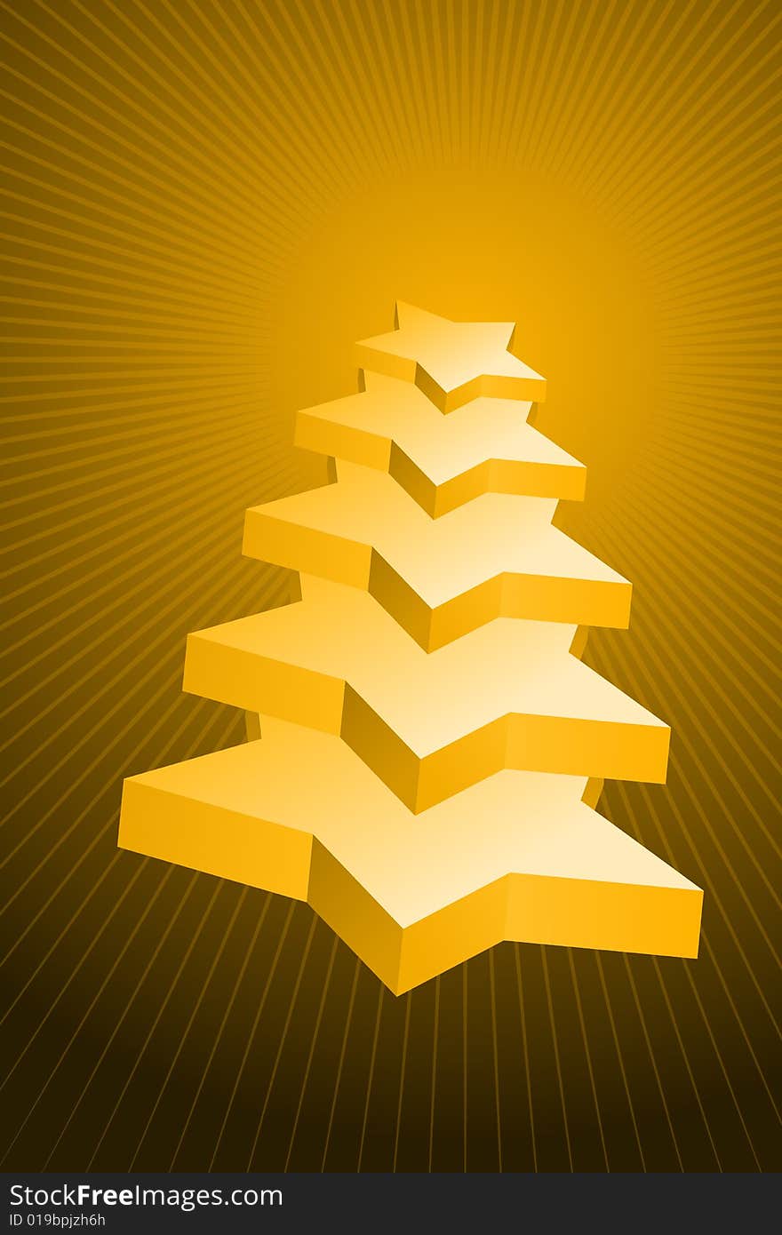 Vector illustration of Christmas Tree