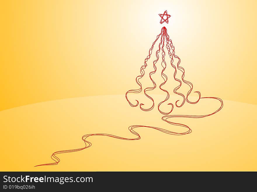 Vector illustration of Christmas Tree