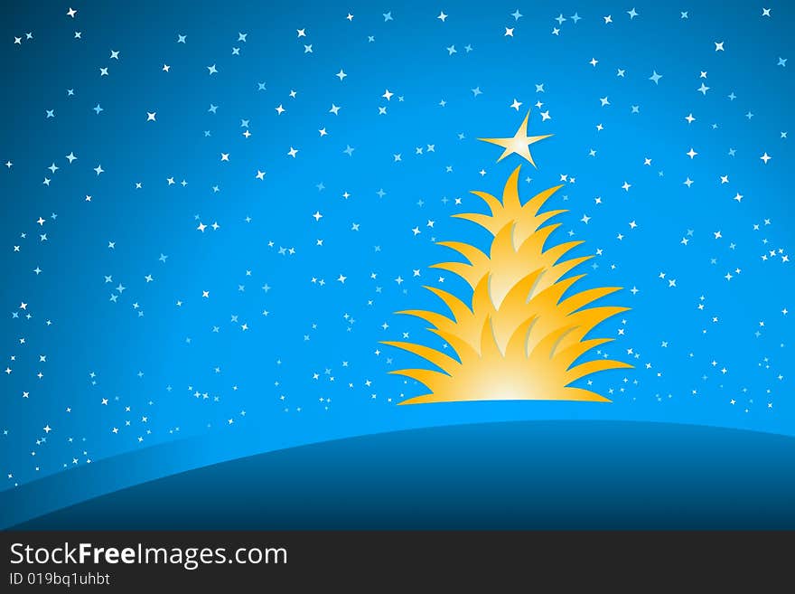 Vector illustration of Christmas Tree