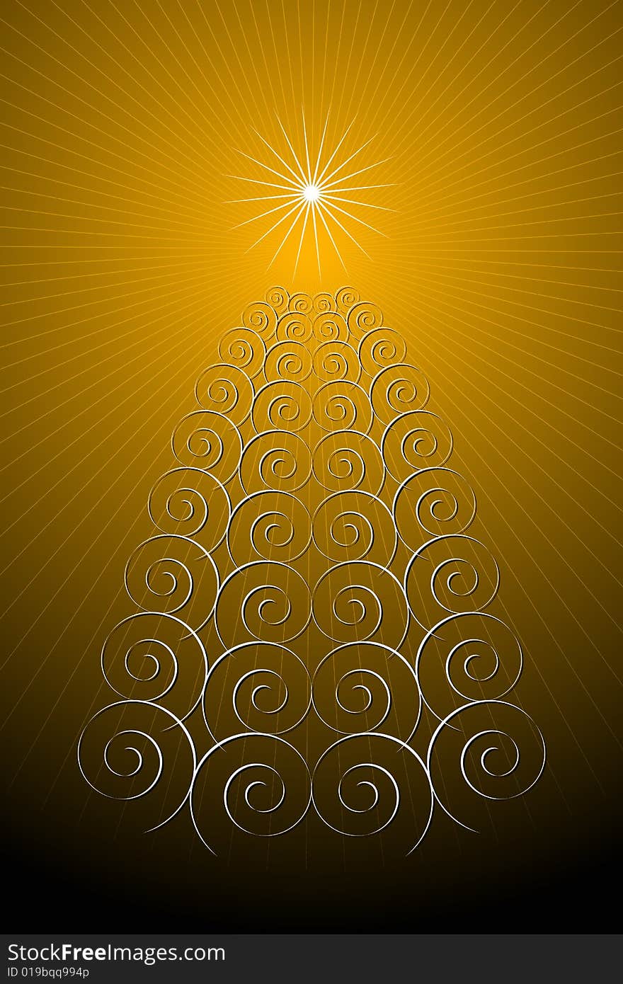 Vector illustration of Christmas Tree