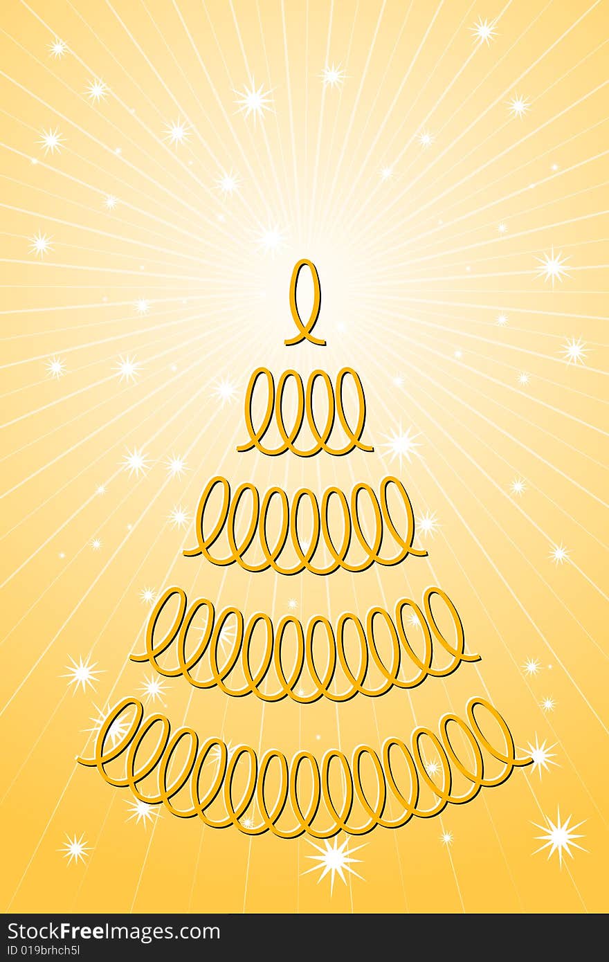 Vector illustration of Christmas Tree