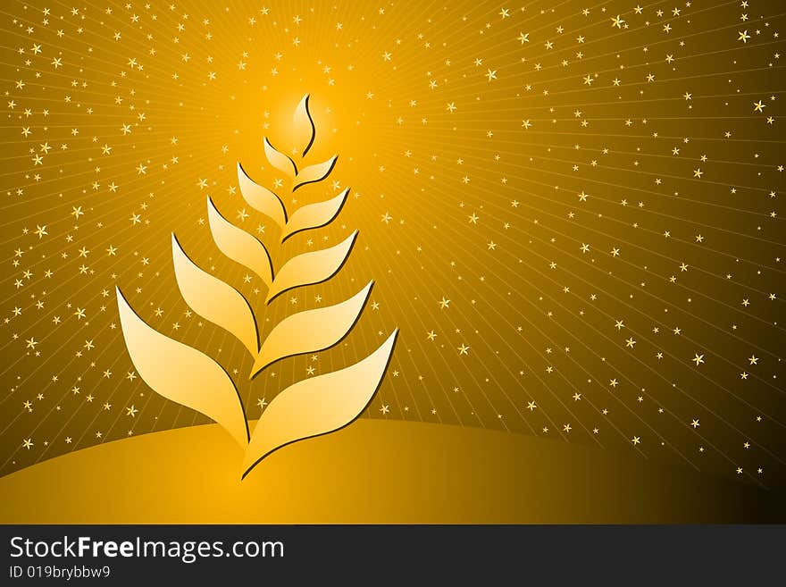 Vector illustration of Christmas Tree