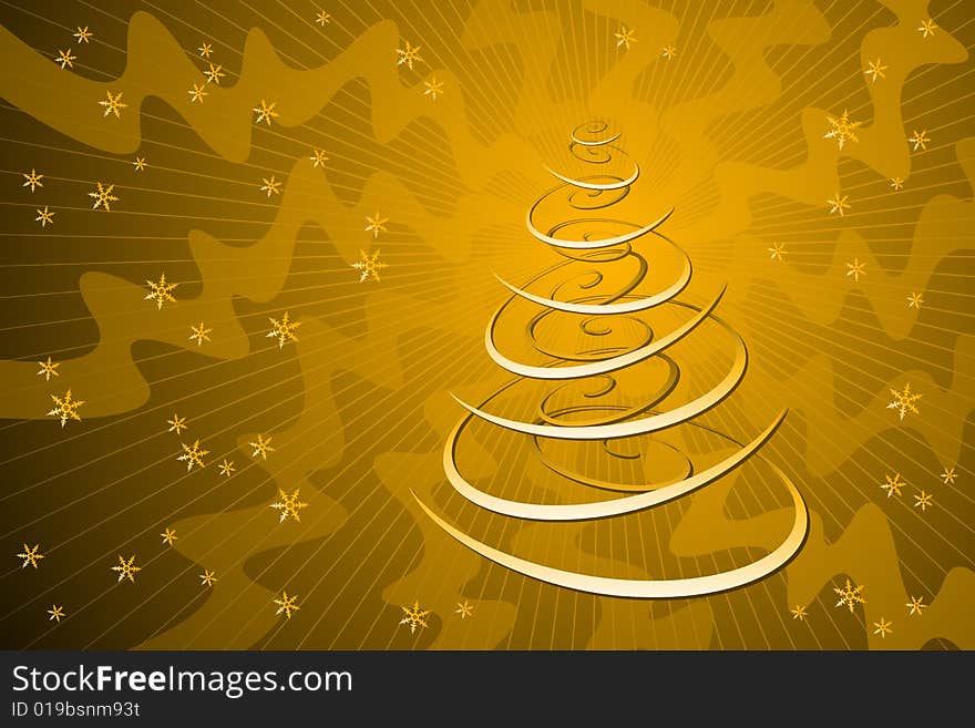 Vector illustration of Christmas Tree