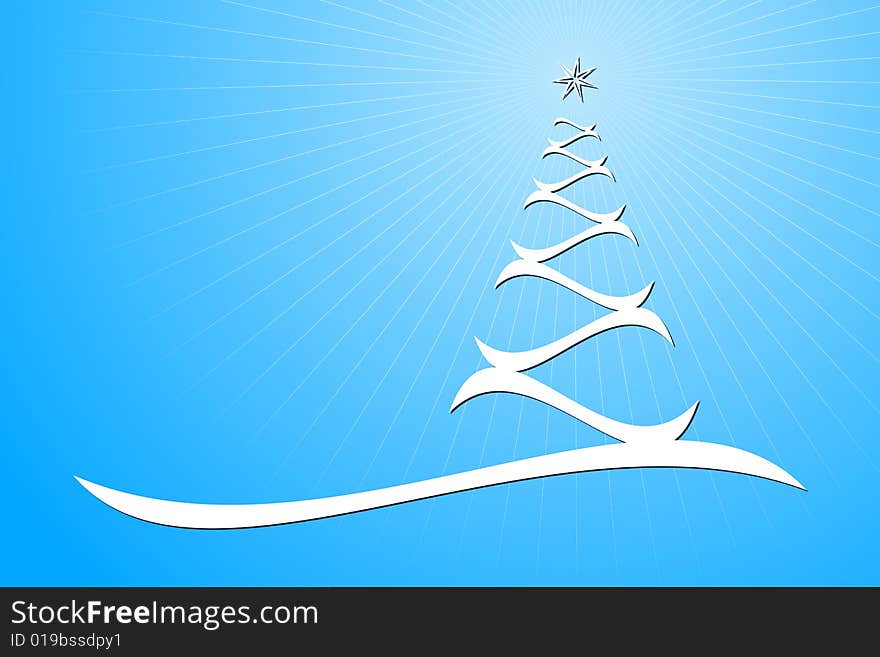 Vector illustration of Christmas Tree