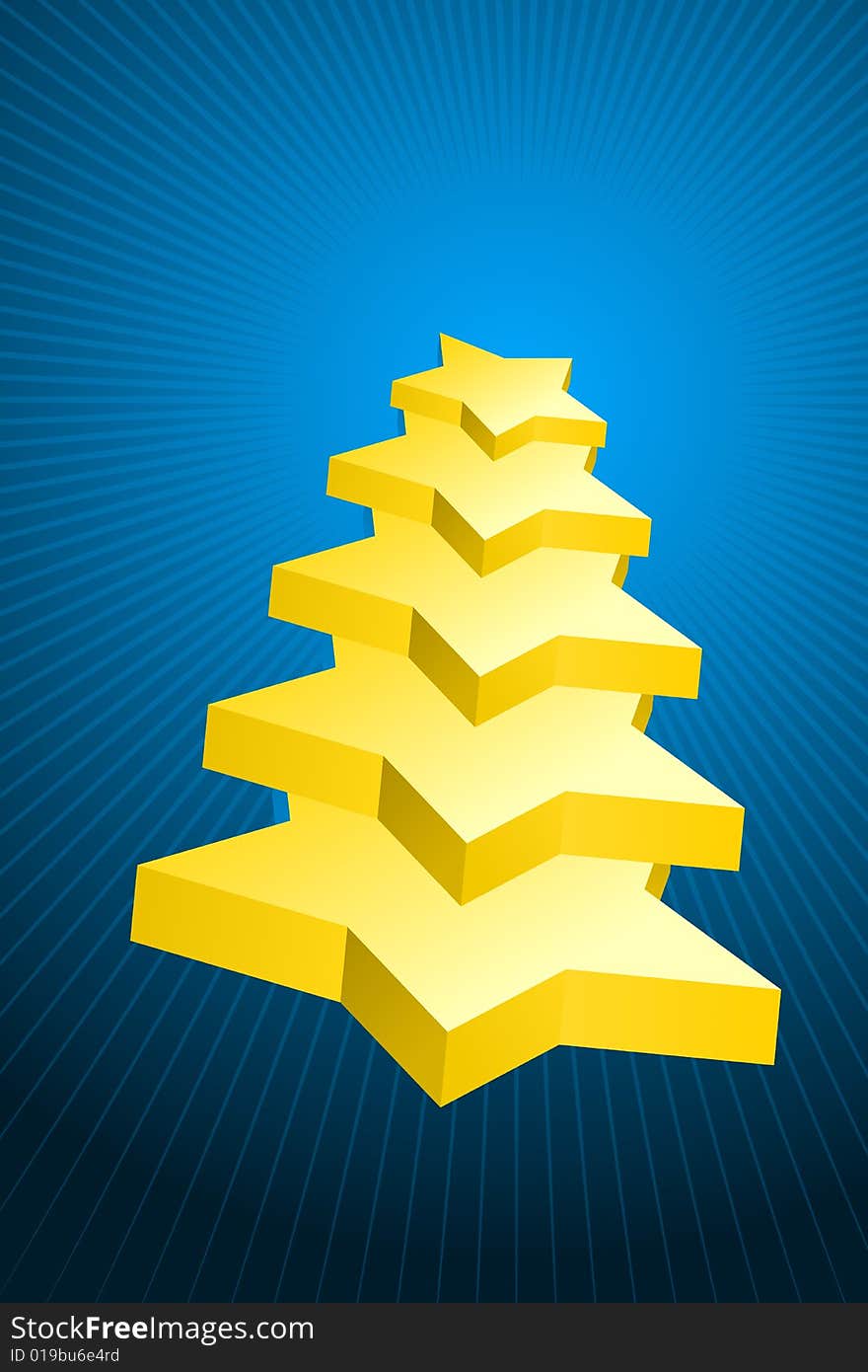 Vector illustration of Christmas Tree