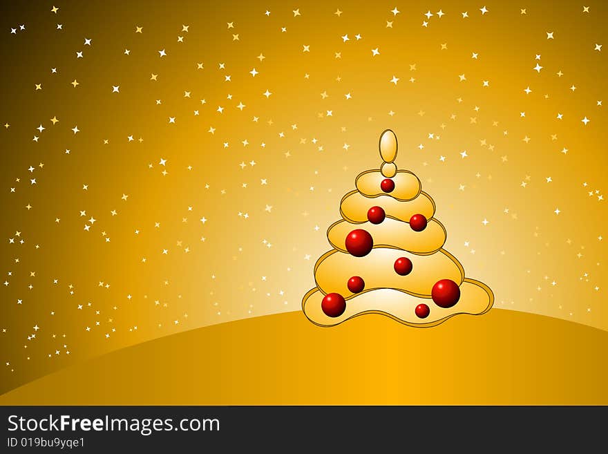 Vector illustration of Christmas Tree