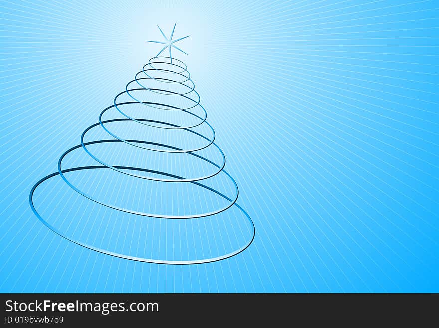 Vector illustration of Christmas Tree